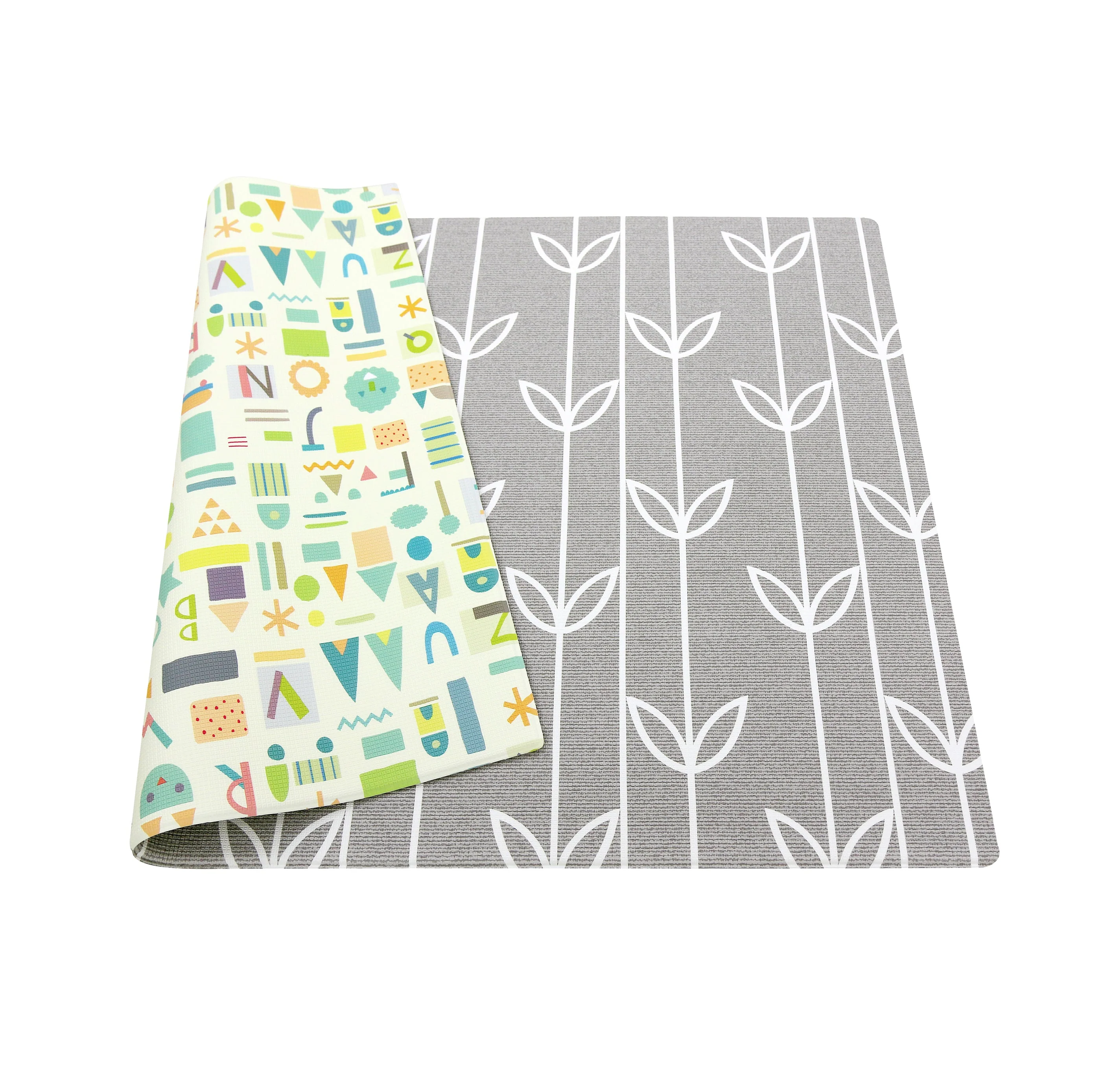 Baby Care Playmat - Sea Petals Grey - Medium - Image 3