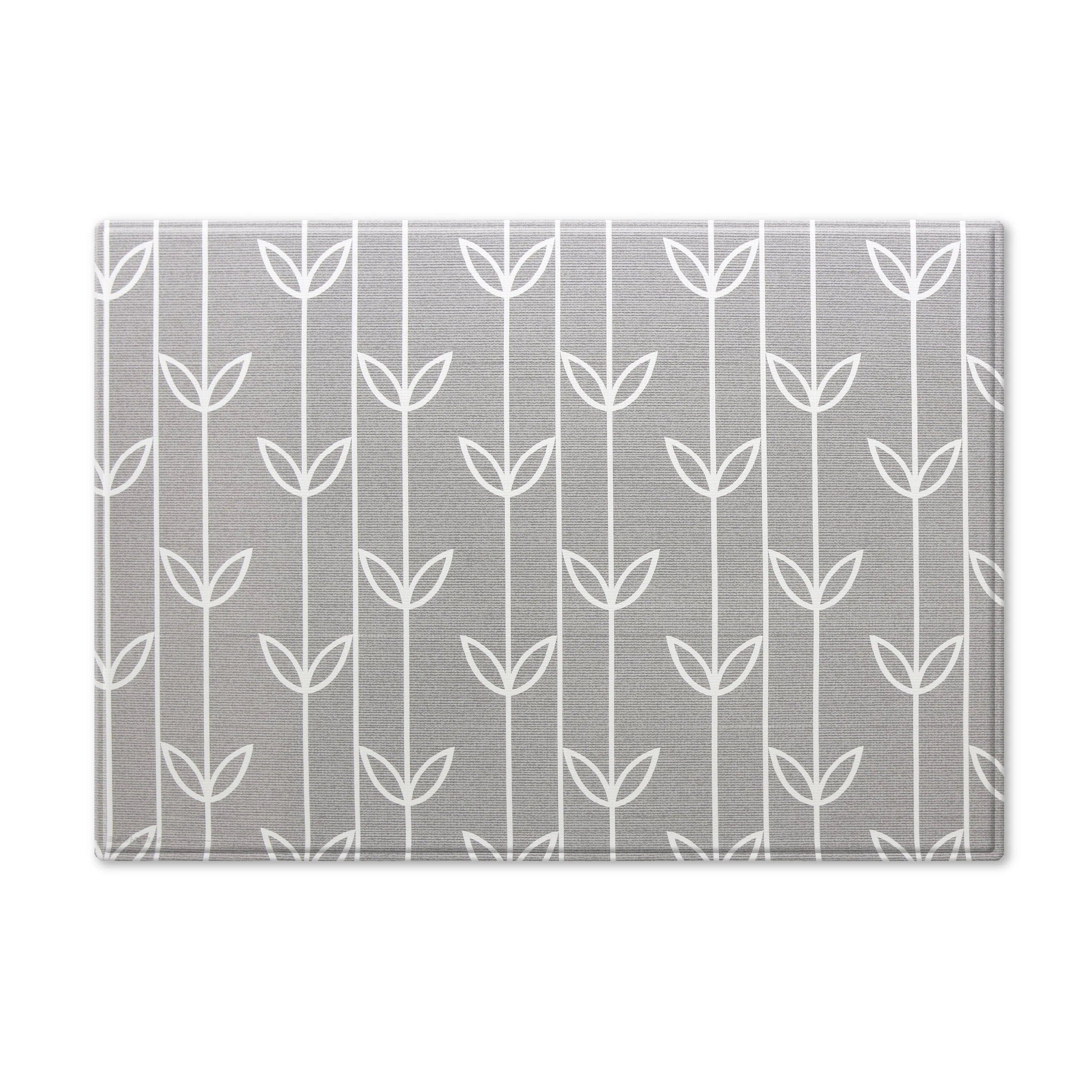 Baby Care Playmat - Sea Petals Grey - Small