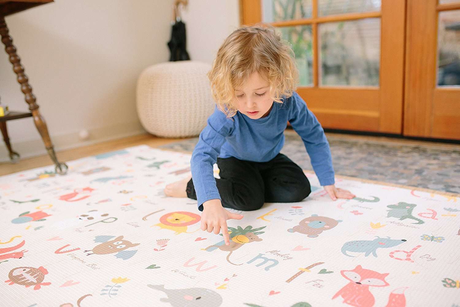 Baby Care Playmat - Zig Zag Black - Medium - Image 4