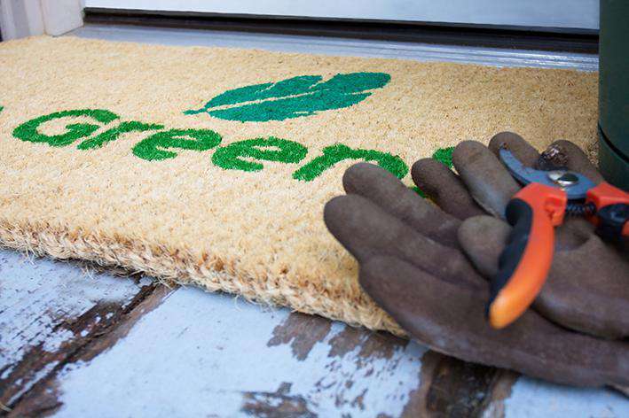 Be Green Handwoven Coco Doormat - Image 2