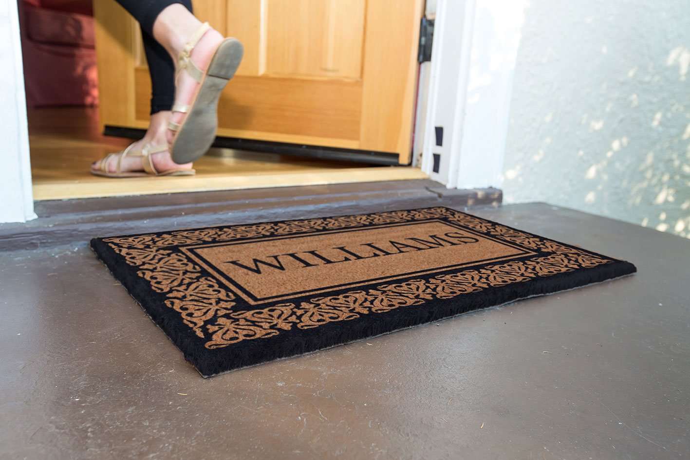 Blooming Hearts Border Personalized Doormats - Image 12