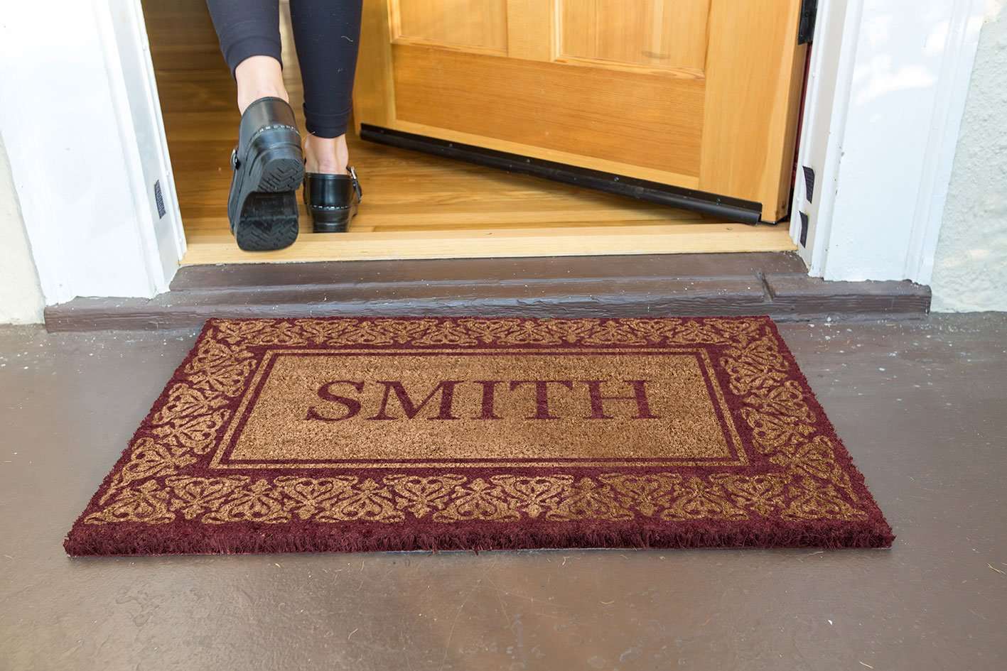 Blooming Hearts Border Personalized Doormats - Image 20