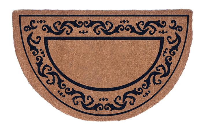Half Round Rolling Scrolls Border Doormats - Image 2