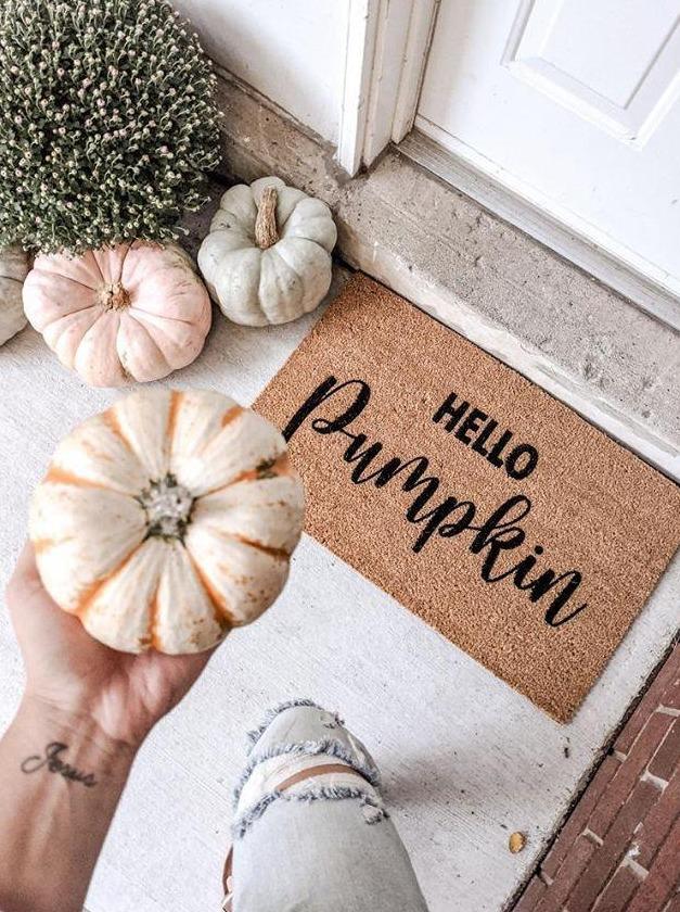 Hello Pumpkin Coir Doormat - Image 11