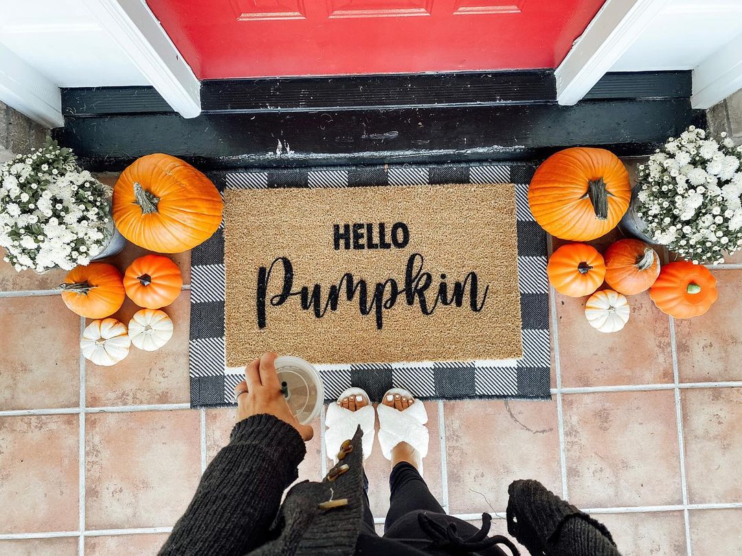 Hello Pumpkin Coir Doormat - Image 17
