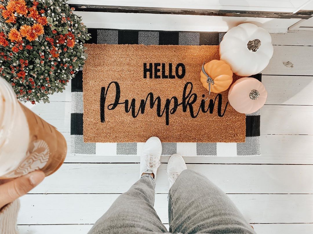 Hello Pumpkin Coir Doormat - Image 2
