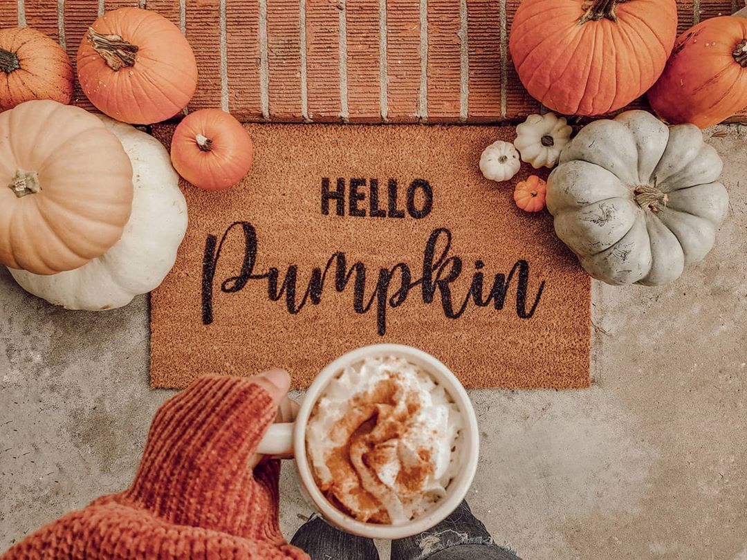 Hello Pumpkin Coir Doormat - Image 3