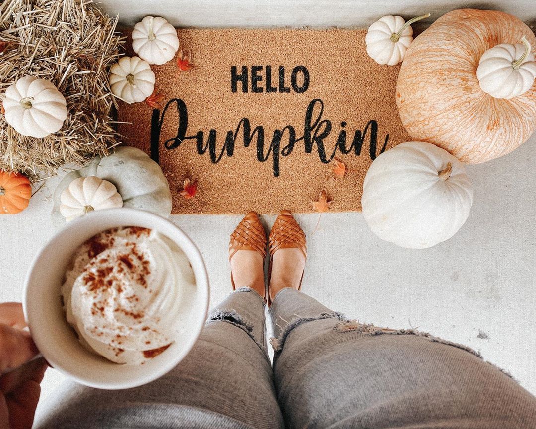 Hello Pumpkin Coir Doormat - Image 4