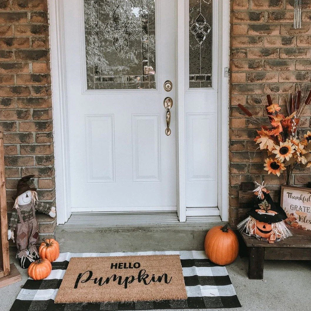 Hello Pumpkin Coir Doormat - Image 5