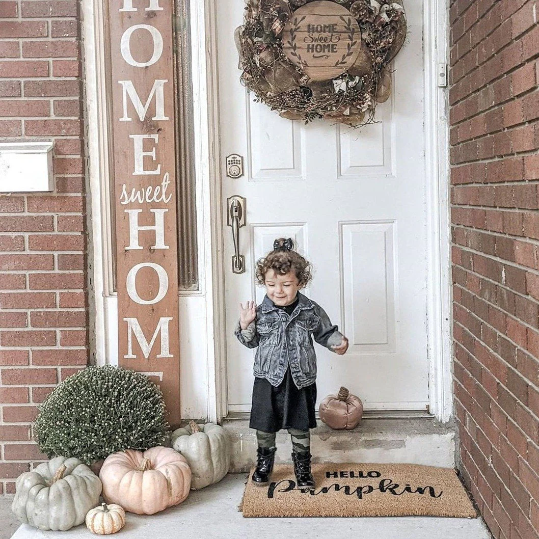 Hello Pumpkin Coir Doormat - Image 6