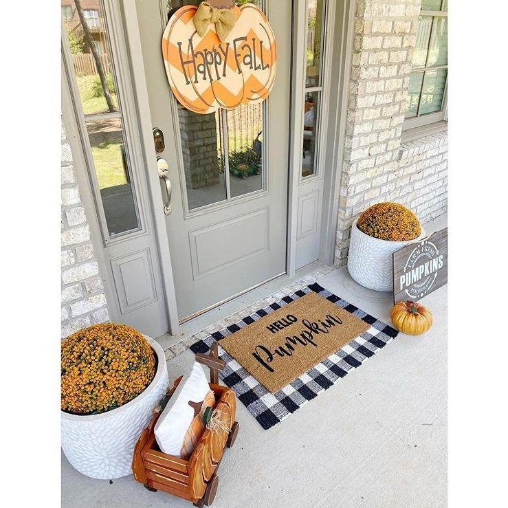 Hello Pumpkin Coir Doormat - Image 8