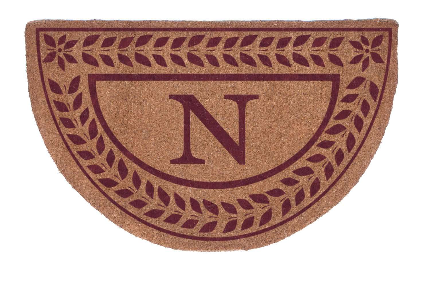 Half Round Leafy Vines Border Personalized Doormats - Image 5