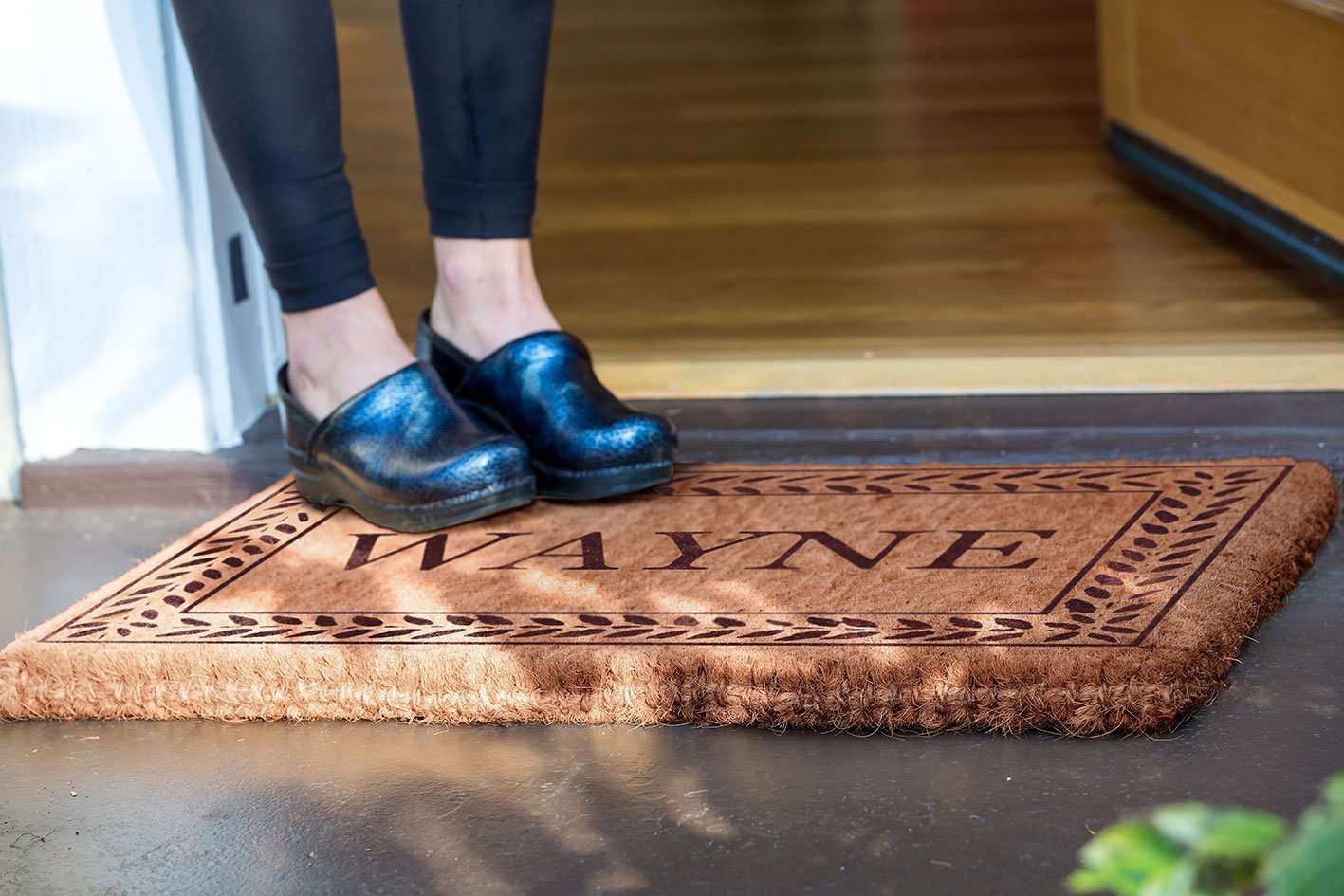 Leafy Vines Border Personalized Doormats - Image 6