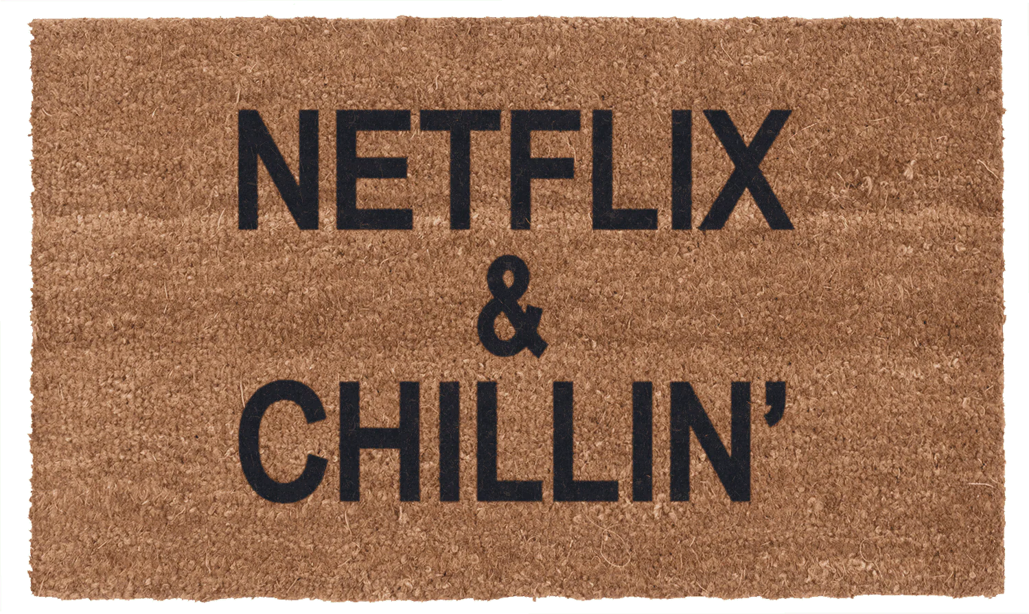 Netflix & Chillin Vinyl Coir Doormat
