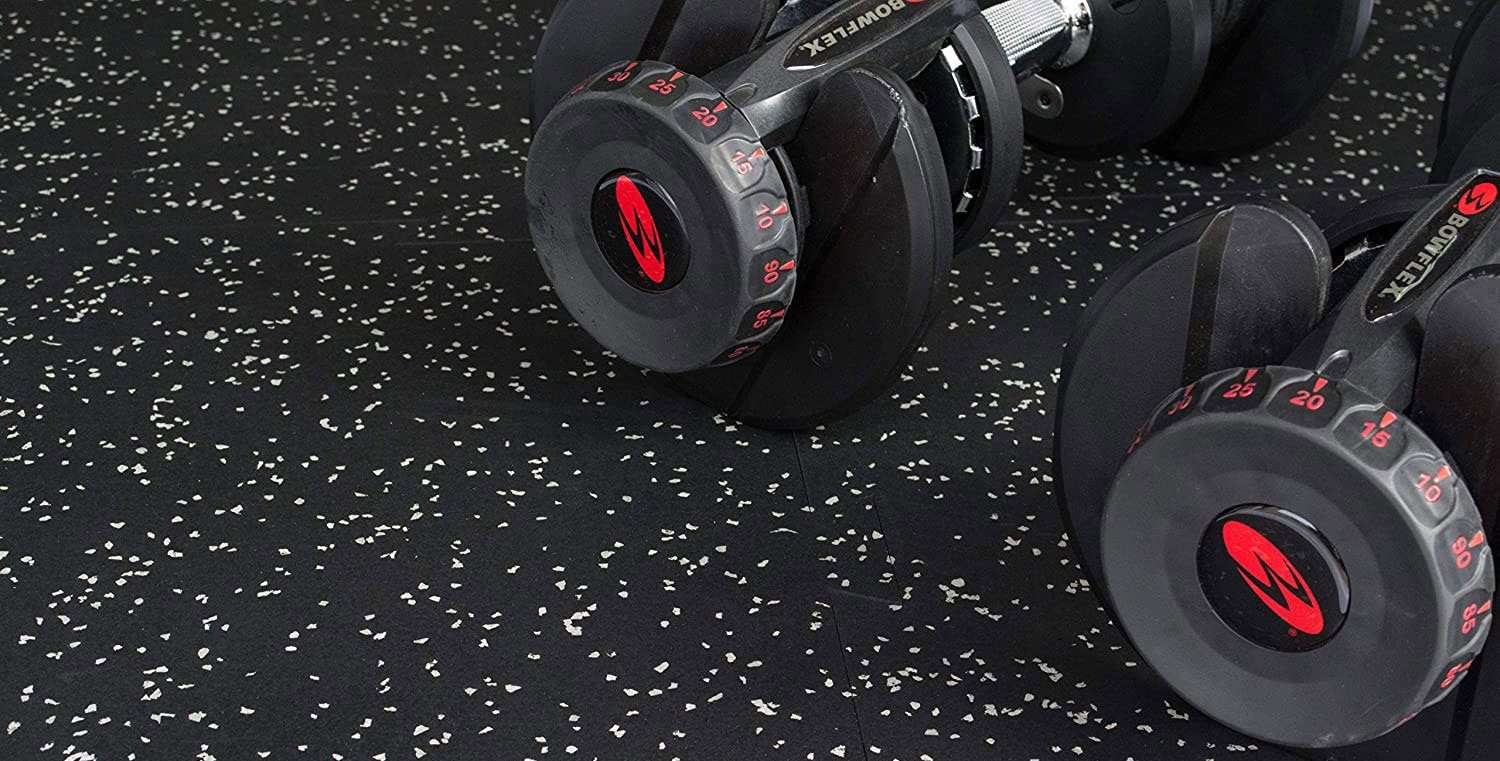 CM Resilient Rubber Gym Tiles 4 Pack for Home Use - Image 16