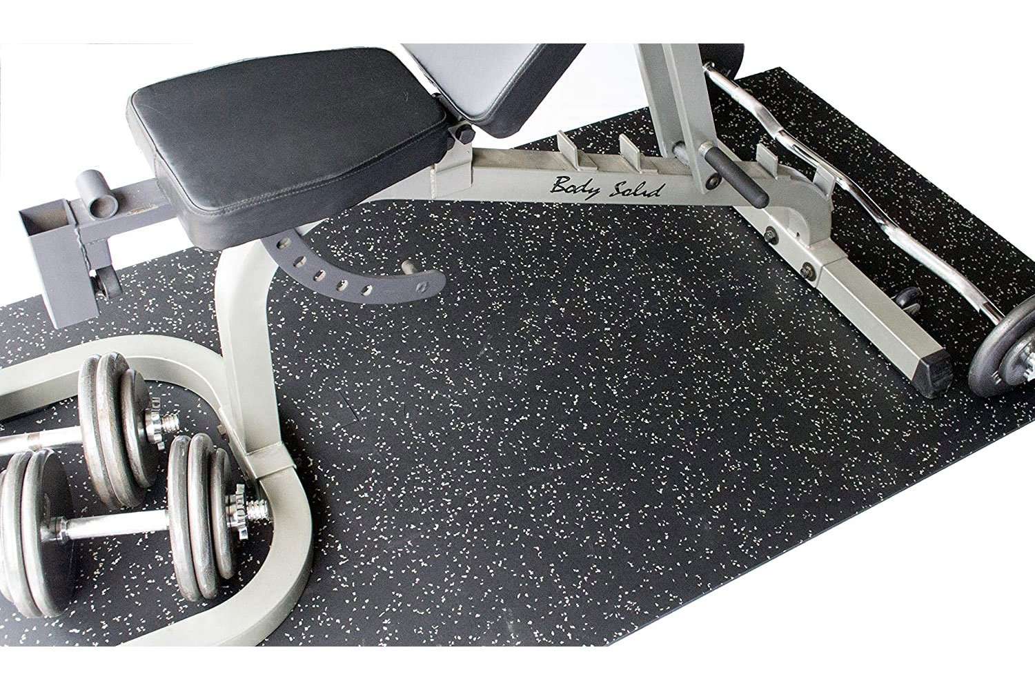 CM Resilient Rubber Gym Tiles 4 Pack for Home Use - Image 17