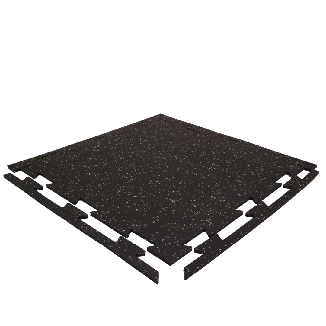 CM Resilient Rubber Gym Tiles 4 Pack for Home Use - Image 8