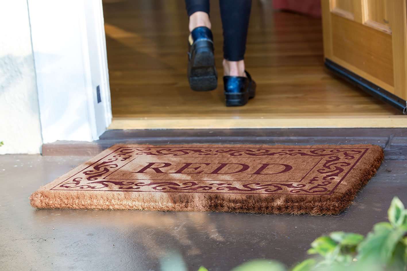 Rolling Scrolls Border Personalized Doormats - Image 11
