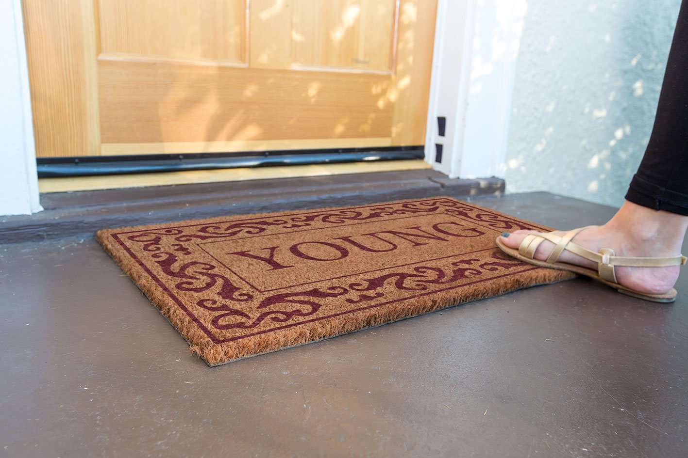 Rolling Scrolls Border Personalized Doormats - Image 17