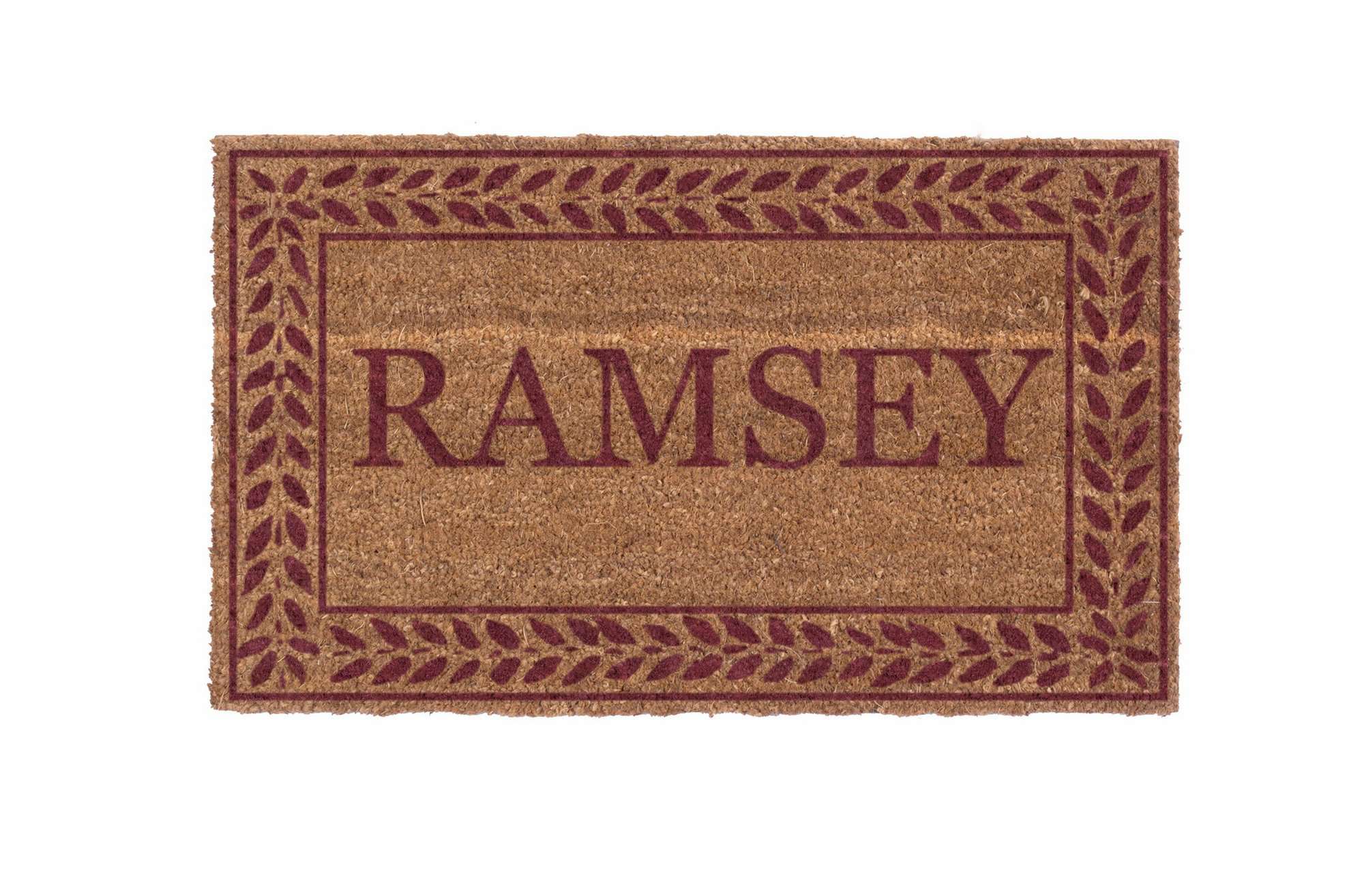 Rolling Scrolls Border Personalized Doormats - Image 18