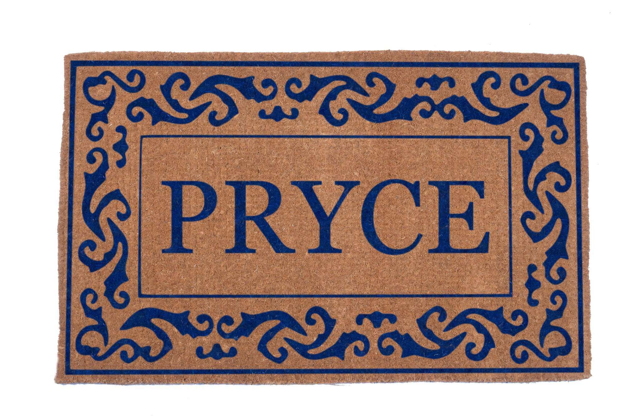 Rolling Scrolls Border Personalized Doormats - Image 3