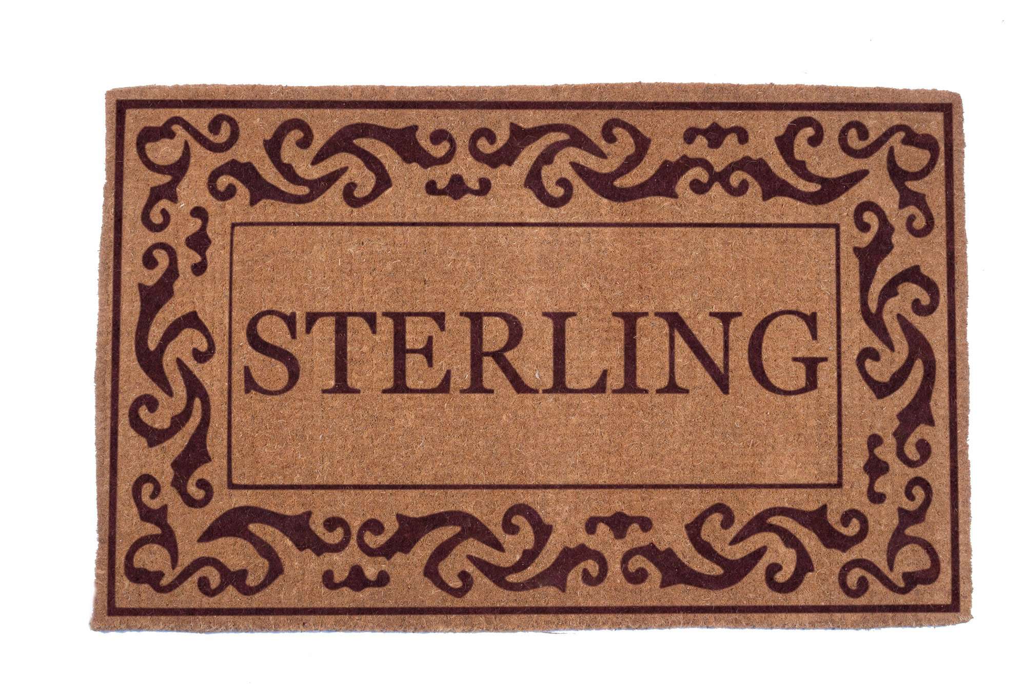 Rolling Scrolls Border Personalized Doormats - Image 6