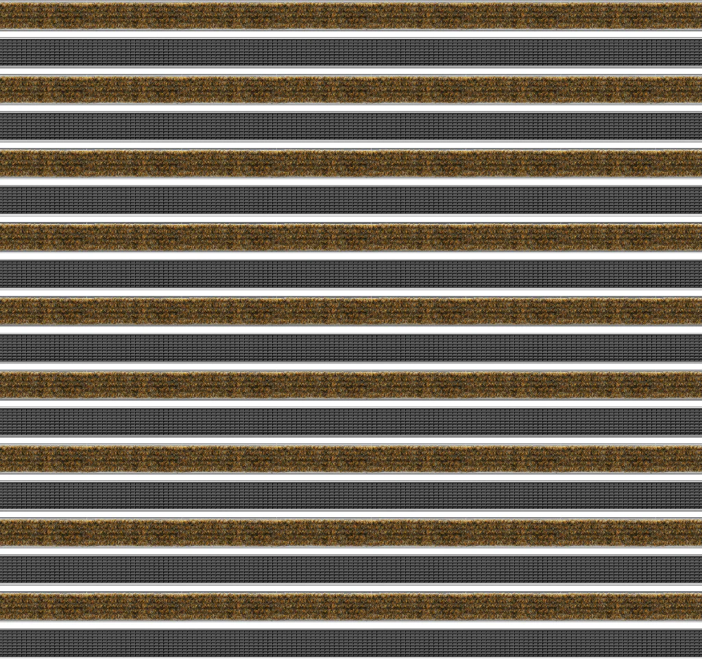 Top Clean Trend Aluminum Entrance Matting - 12mm with Ribbed Carpet & Grooved Rubber - Image 4