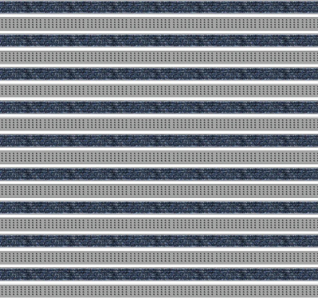 Top Clean Trend Aluminum Entrance Matting - 12mm with Ribbed Carpet & Cassette Brush - Image 10