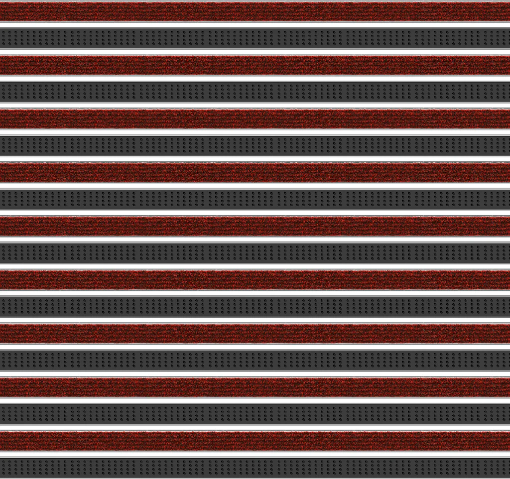 Top Clean Trend Aluminum Entrance Matting - 12mm with Ribbed Carpet & Cassette Brush - Image 11