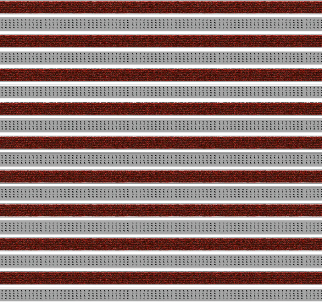 Top Clean Trend Aluminum Entrance Matting - 12mm with Ribbed Carpet & Cassette Brush - Image 12