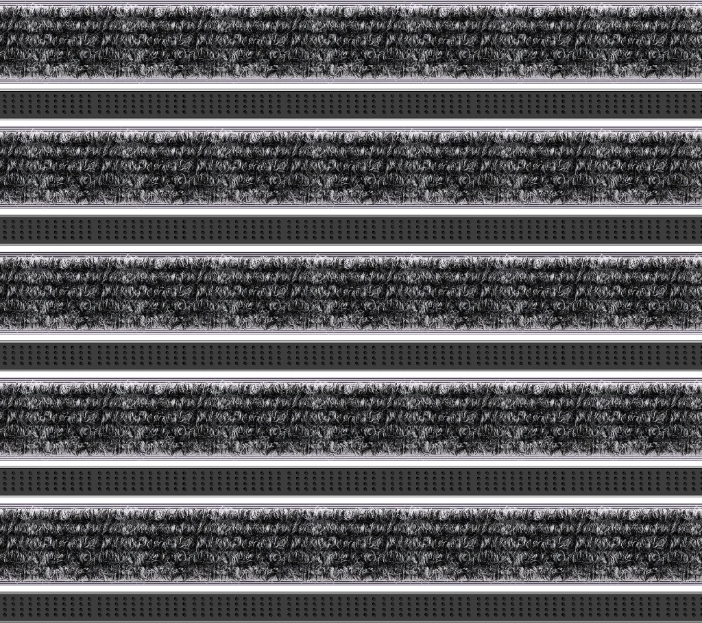 Top Clean Trend Aluminum Entrance Matting - 12mm with Ribbed Carpet & Cassette Brush - Image 13