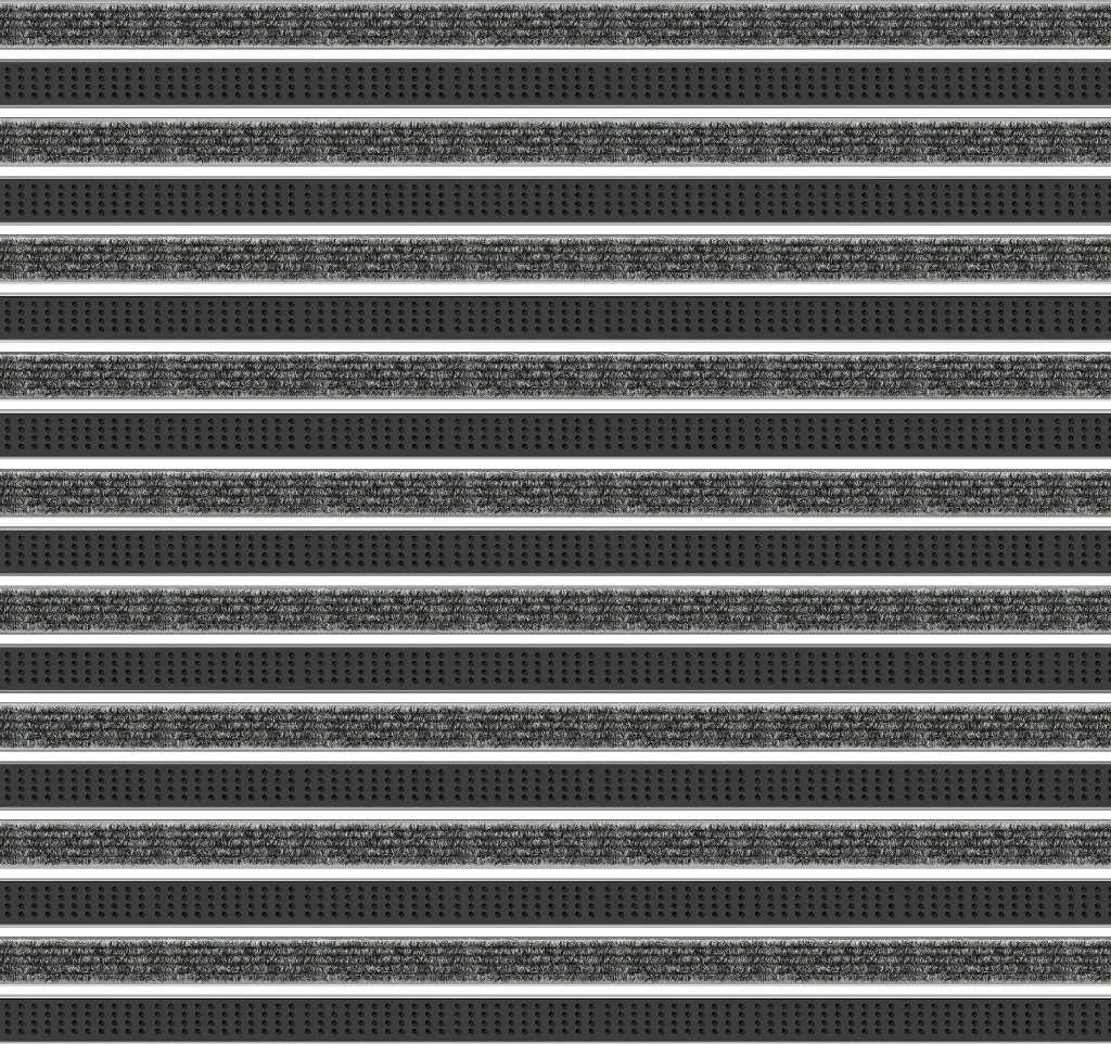 Top Clean Trend Aluminum Entrance Matting - 12mm with Ribbed Carpet & Cassette Brush - Image 5
