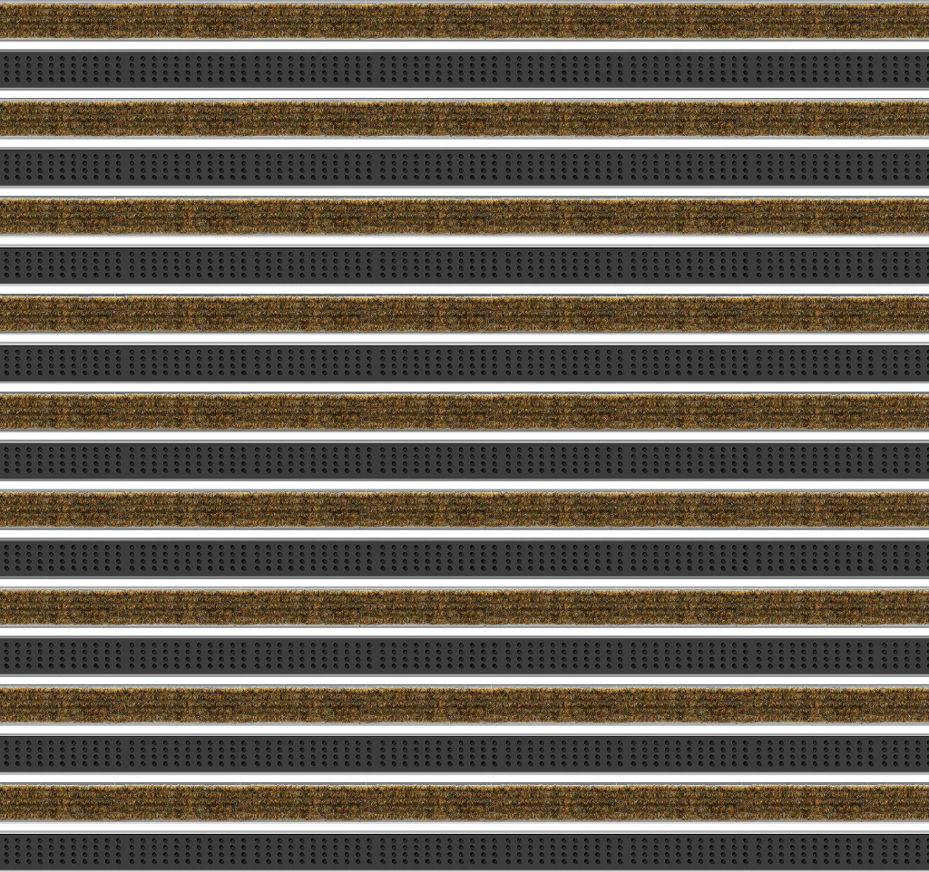 Top Clean Trend Aluminum Entrance Matting - 12mm with Ribbed Carpet & Cassette Brush - Image 7