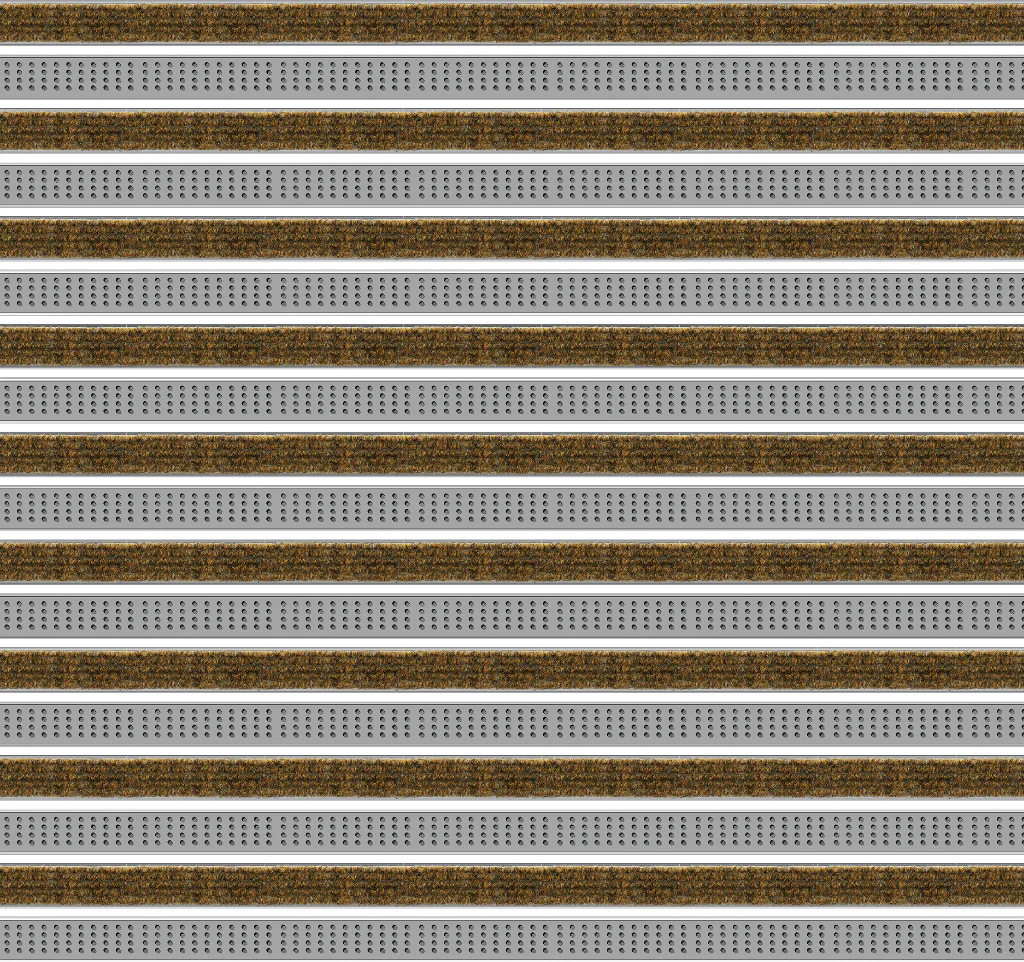 Top Clean Trend Aluminum Entrance Matting - 12mm with Ribbed Carpet & Cassette Brush - Image 8