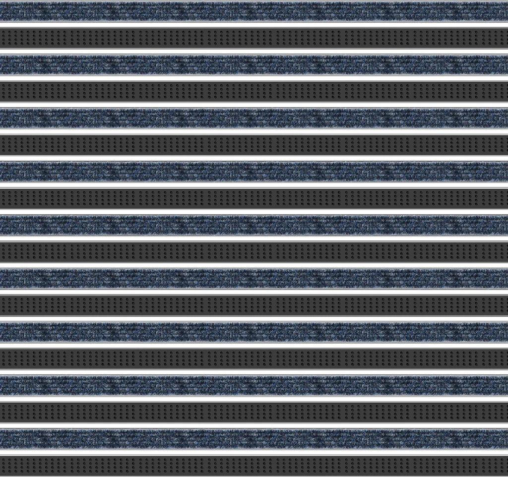 Top Clean Trend Aluminum Entrance Matting - 12mm with Ribbed Carpet & Cassette Brush - Image 9