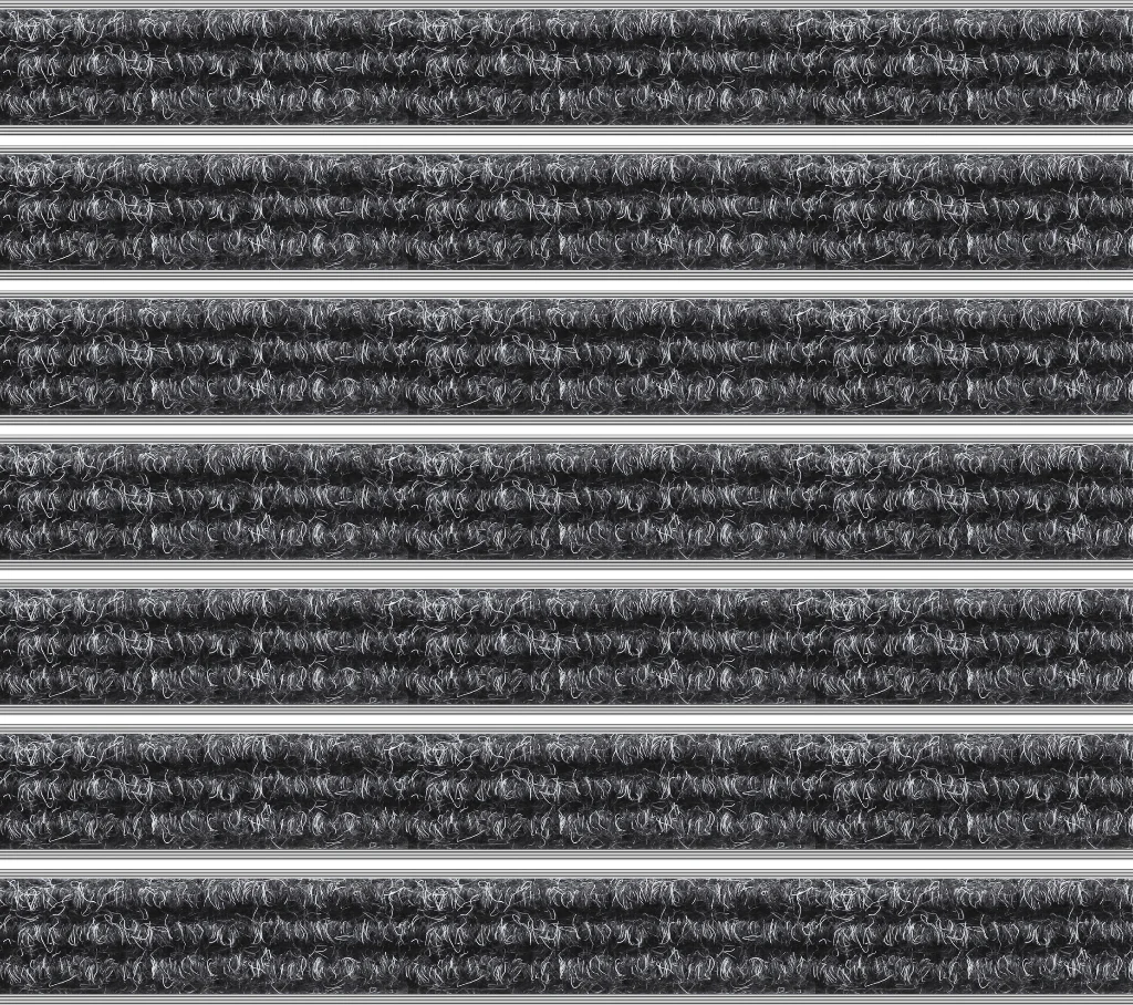 Top Clean Trend Aluminum Entrance Matting - 17mm with Ribbed Carpet - Image 5