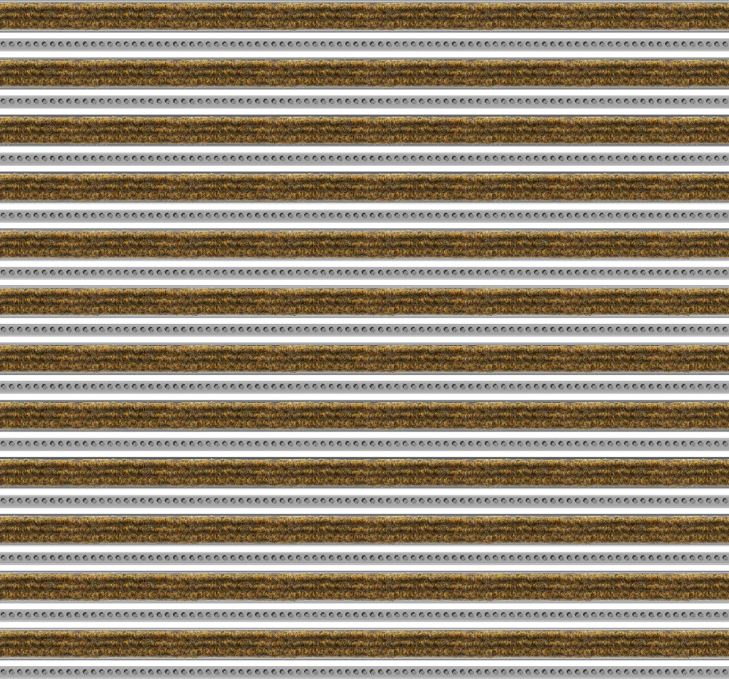 Top Clean Trend Aluminum Entrance Matting - 17mm with Ribbed Carpet & Brush Strip - Image 12