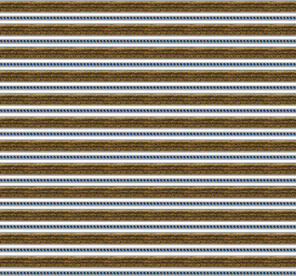 Top Clean Trend Aluminum Entrance Matting - 17mm with Ribbed Carpet & Brush Strip - Image 13