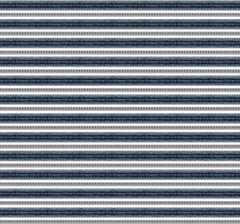 Top Clean Trend Aluminum Entrance Matting - 17mm with Ribbed Carpet & Brush Strip - Image 15