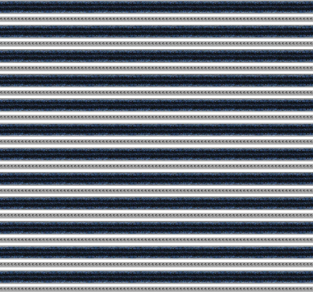 Top Clean Trend Aluminum Entrance Matting - 17mm with Ribbed Carpet & Brush Strip - Image 21
