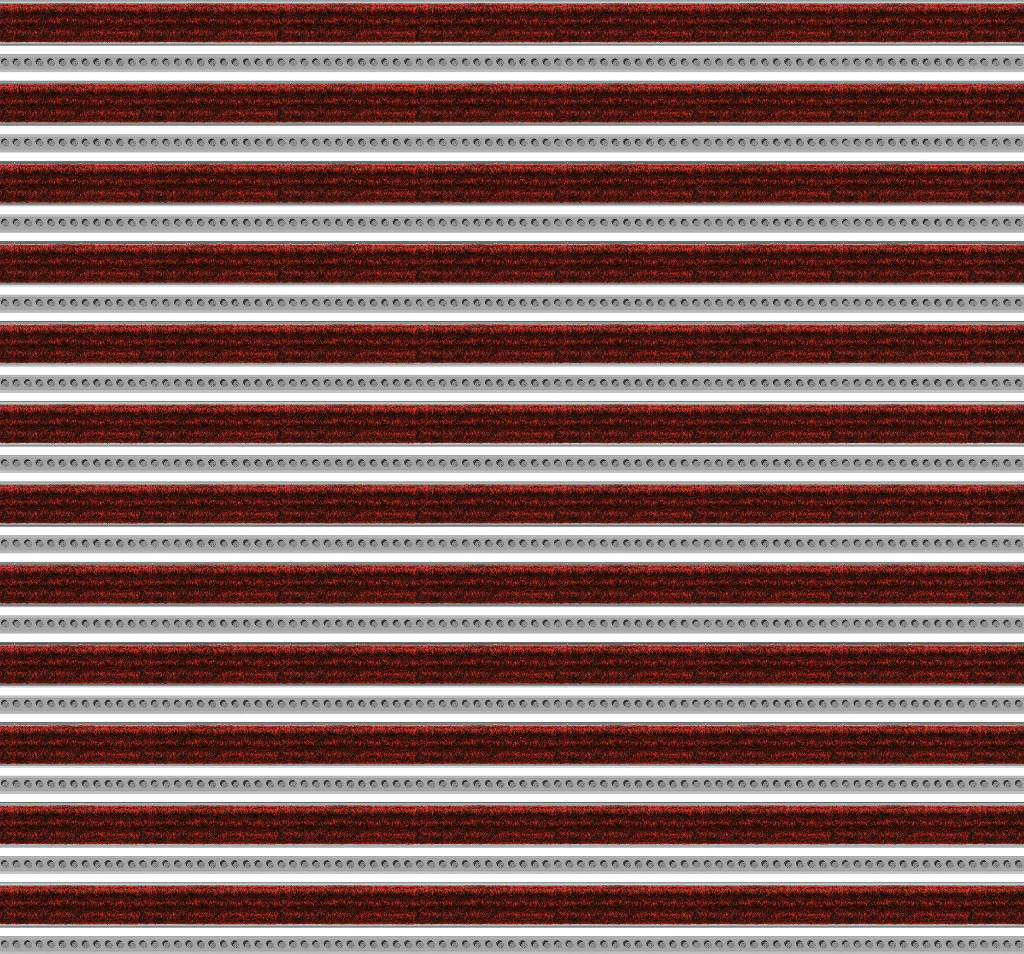 Top Clean Trend Aluminum Entrance Matting - 17mm with Ribbed Carpet & Brush Strip - Image 24