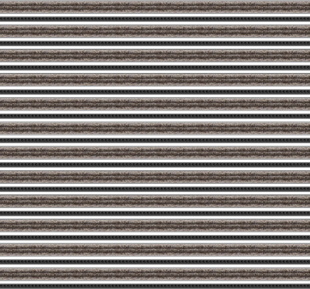 Top Clean Trend Aluminum Entrance Matting - 17mm with Ribbed Carpet & Brush Strip - Image 26