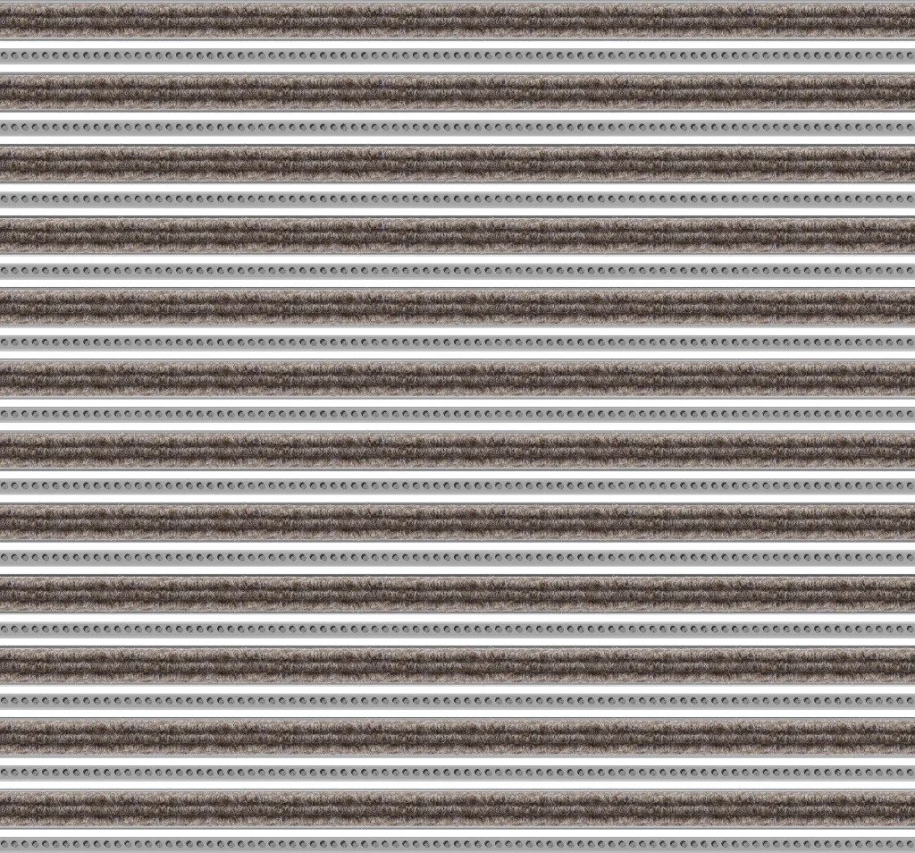 Top Clean Trend Aluminum Entrance Matting - 17mm with Ribbed Carpet & Brush Strip - Image 27