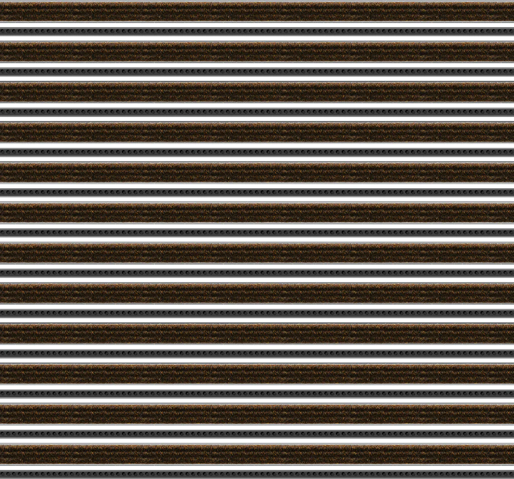 Top Clean Trend Aluminum Entrance Matting - 17mm with Ribbed Carpet & Brush Strip - Image 29