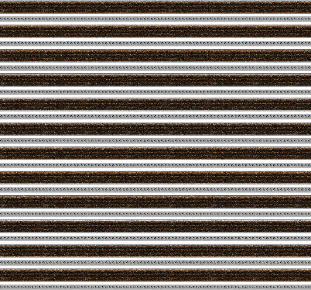 Top Clean Trend Aluminum Entrance Matting - 17mm with Ribbed Carpet & Brush Strip - Image 30