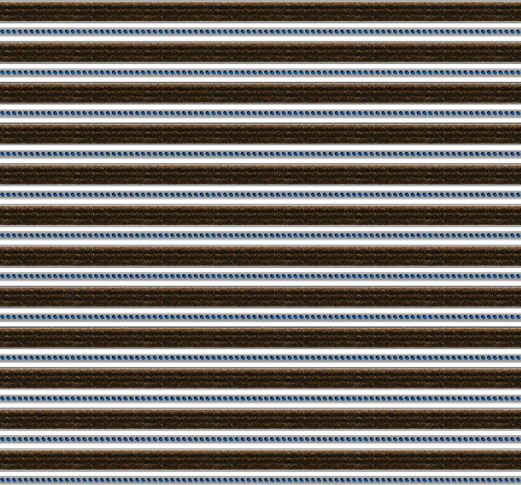 Top Clean Trend Aluminum Entrance Matting - 17mm with Ribbed Carpet & Brush Strip - Image 31