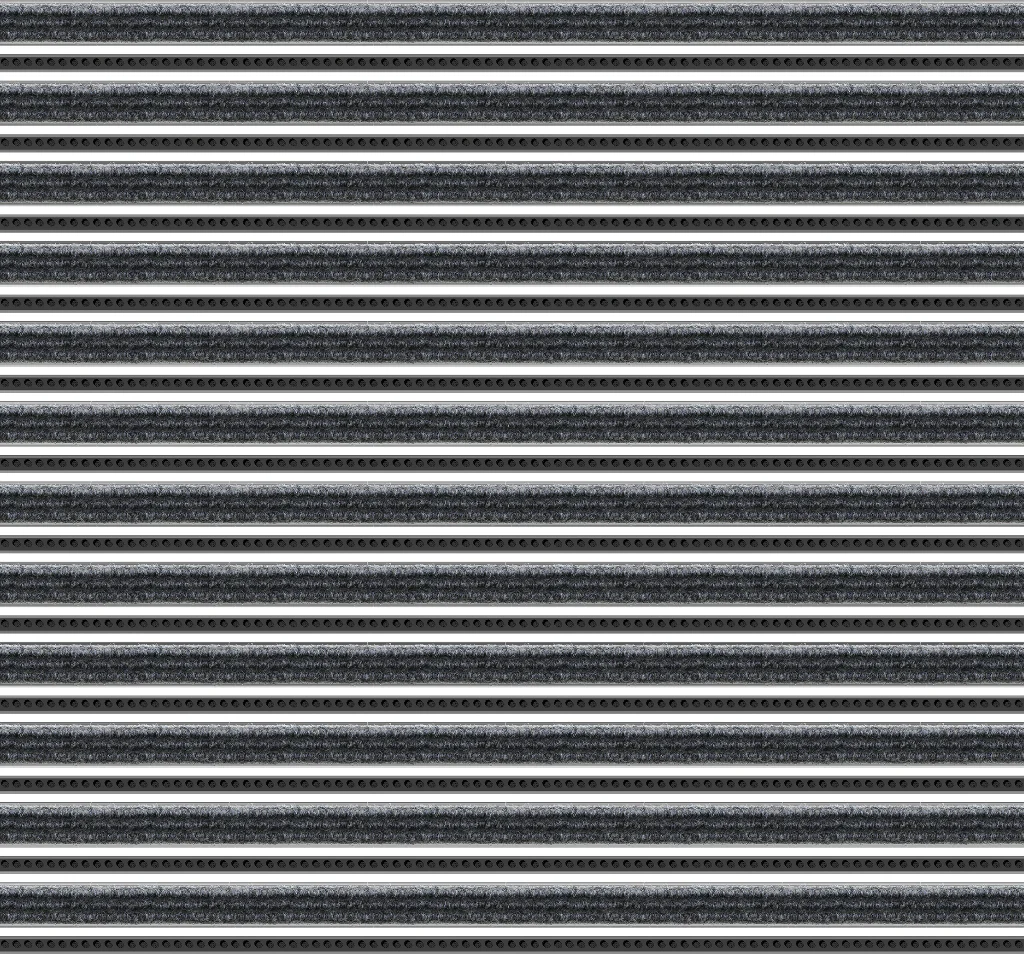 Top Clean Trend Aluminum Entrance Matting - 17mm with Ribbed Carpet & Brush Strip - Image 32