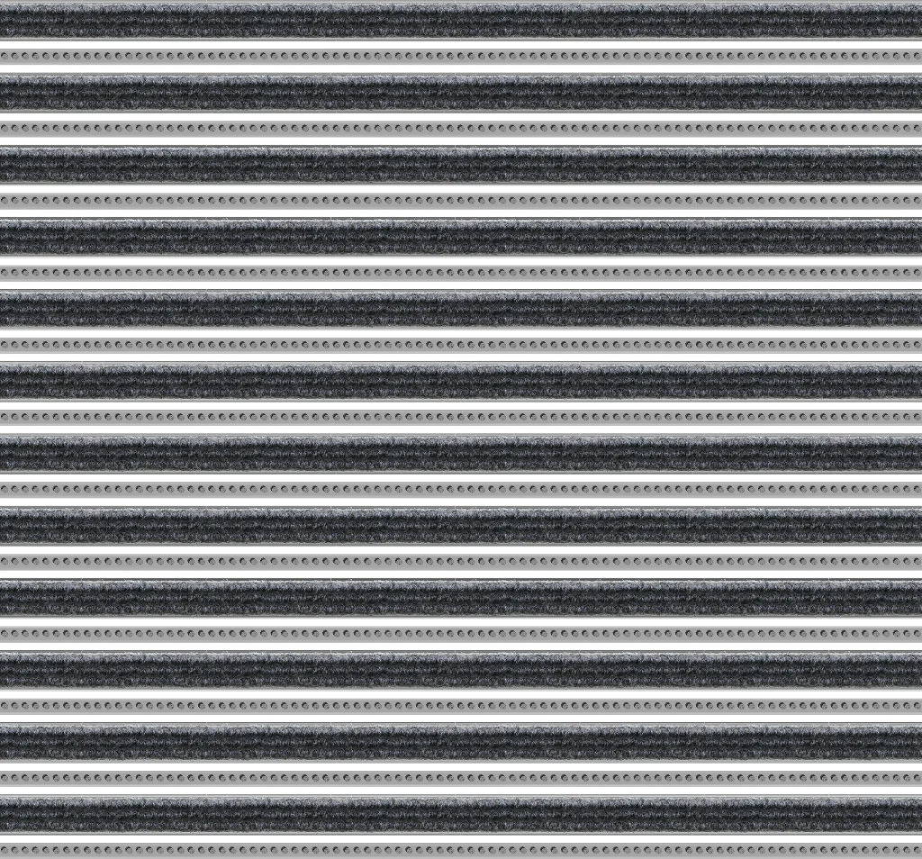 Top Clean Trend Aluminum Entrance Matting - 17mm with Ribbed Carpet & Brush Strip - Image 33