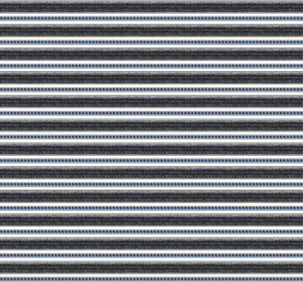 Top Clean Trend Aluminum Entrance Matting - 17mm with Ribbed Carpet & Brush Strip - Image 34