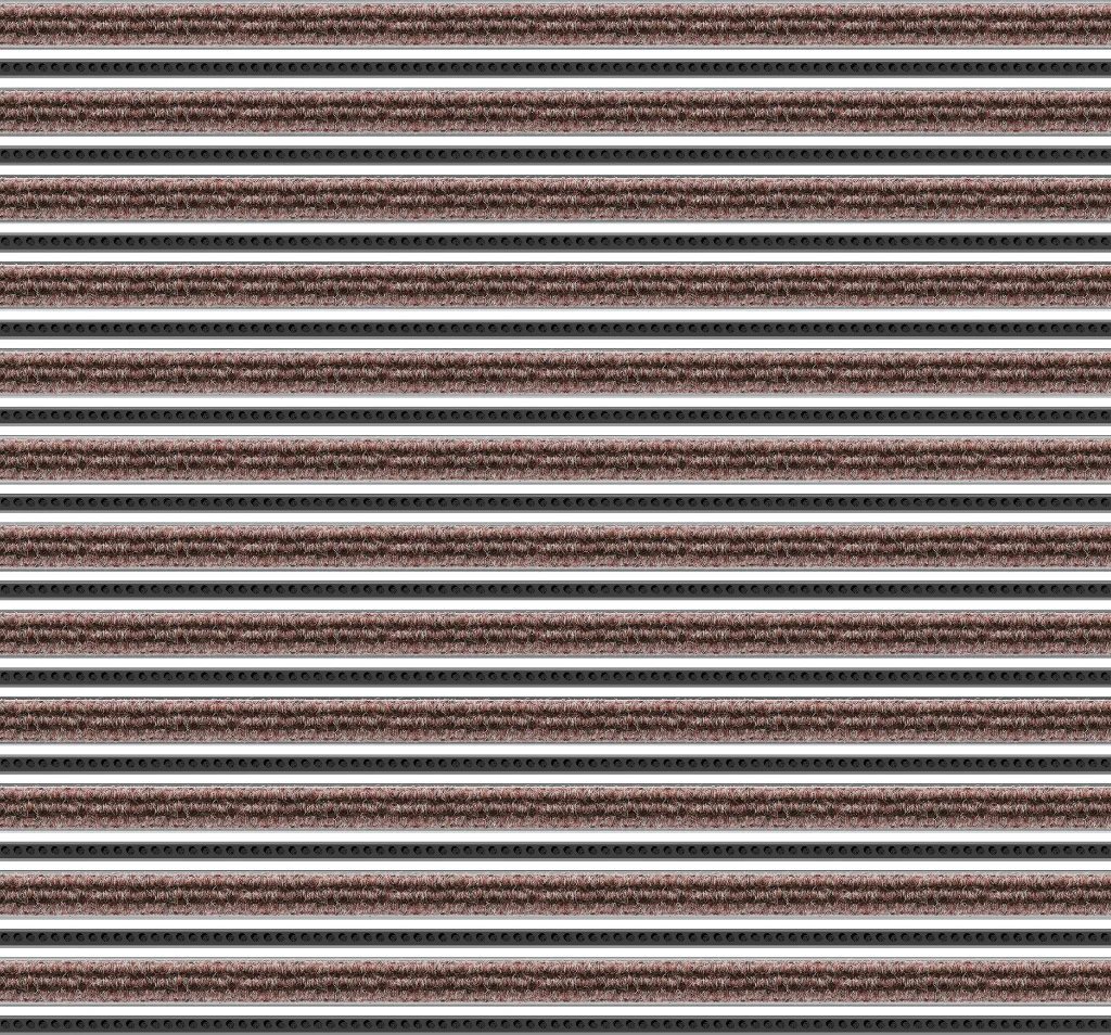 Top Clean Trend Aluminum Entrance Matting - 17mm with Ribbed Carpet & Brush Strip - Image 35